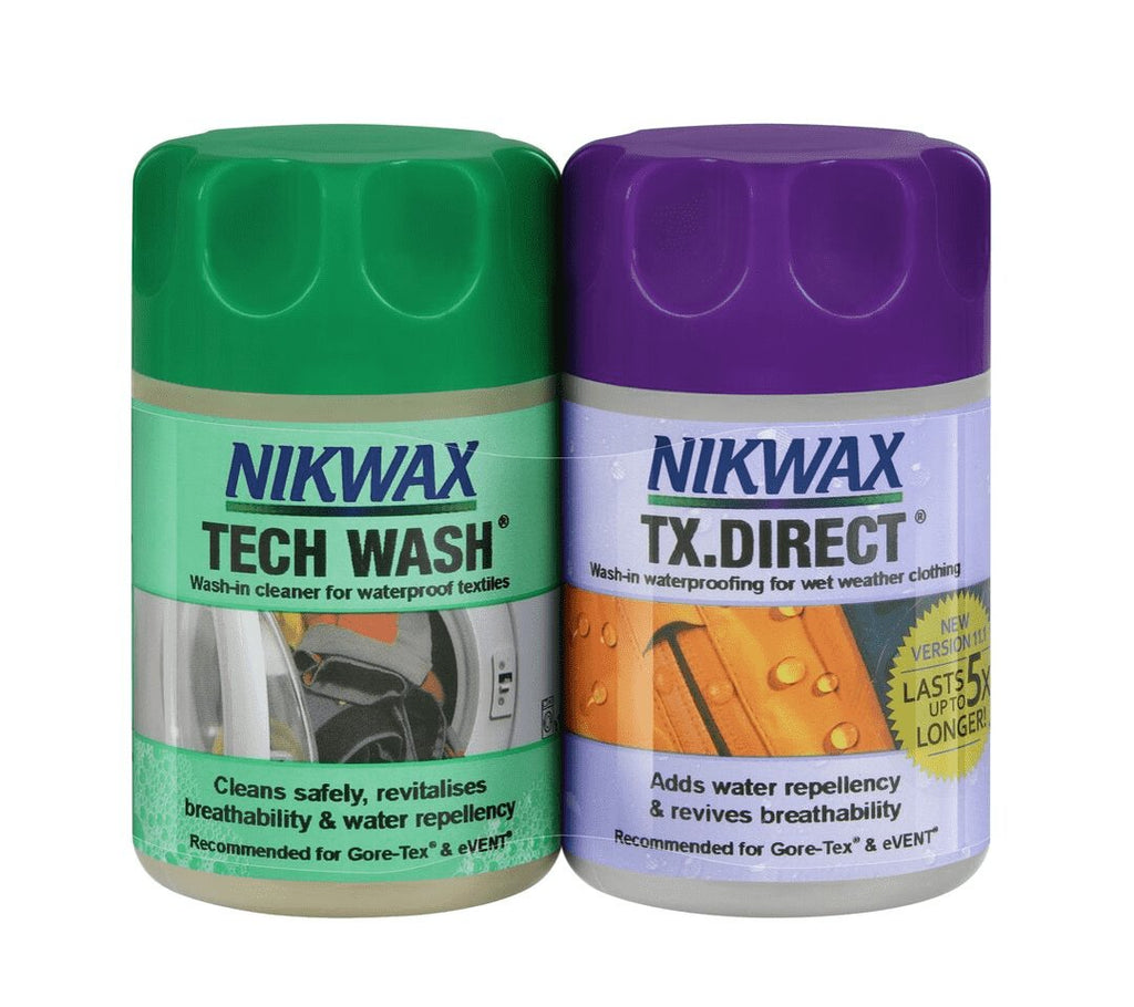 AT018 Nikwax Cleaning And Waterproofing Kit 100ml - Arbortec US