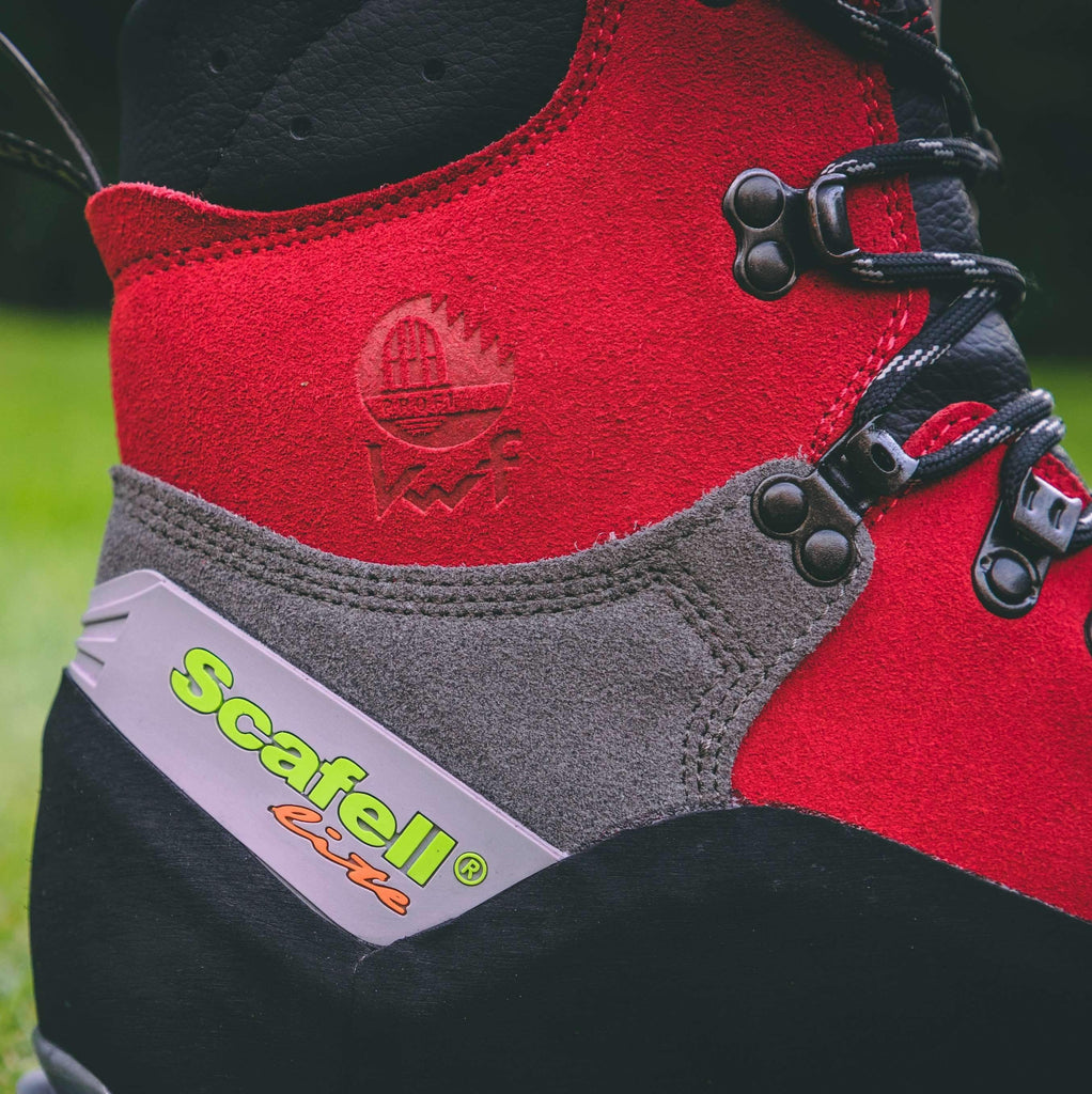 AT33400 Scafell Lite Class 2 Chainsaw Protection Boot - Red - Arbortec US