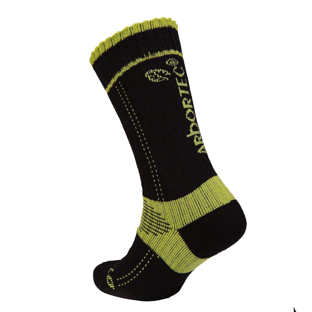 AT3819 Xpert Lo Sock - Black / Lime - Arbortec US