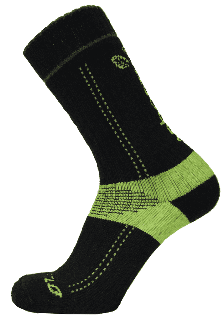 AT3819 Xpert Lo Sock - Black / Lime - Arbortec US