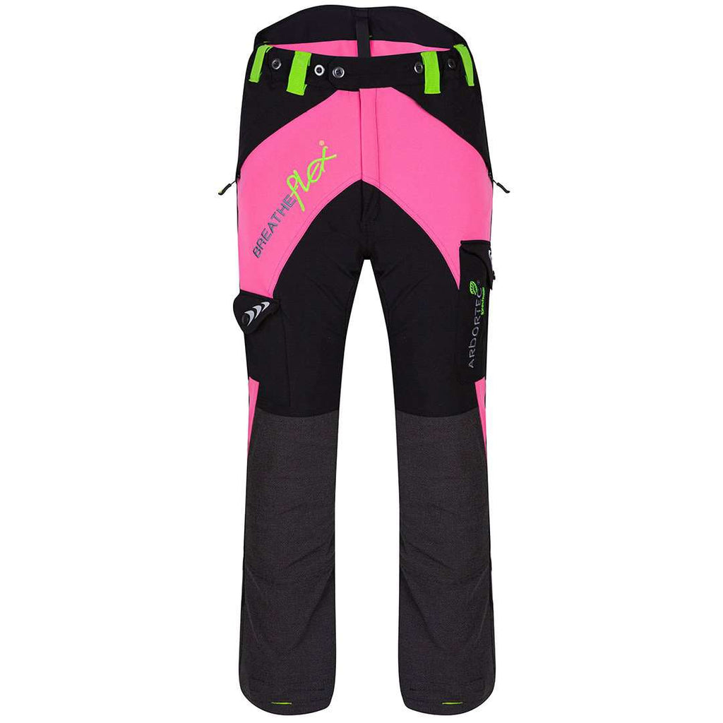 AT4010 Breatheflex Chainsaw Pants Design A Class 1 - Pink - Arbortec US