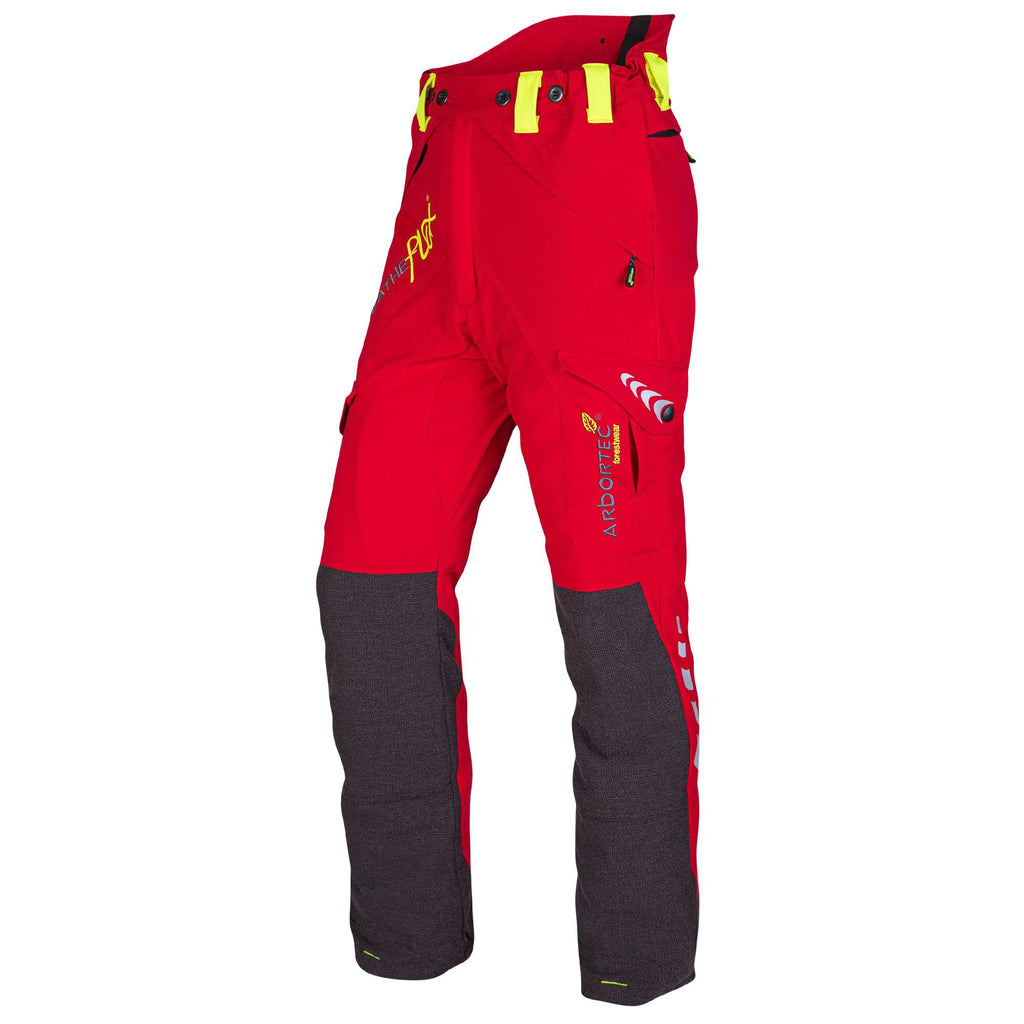 AT4010 Breatheflex Chainsaw Pants Design A Class 1 - Red - Arbortec US