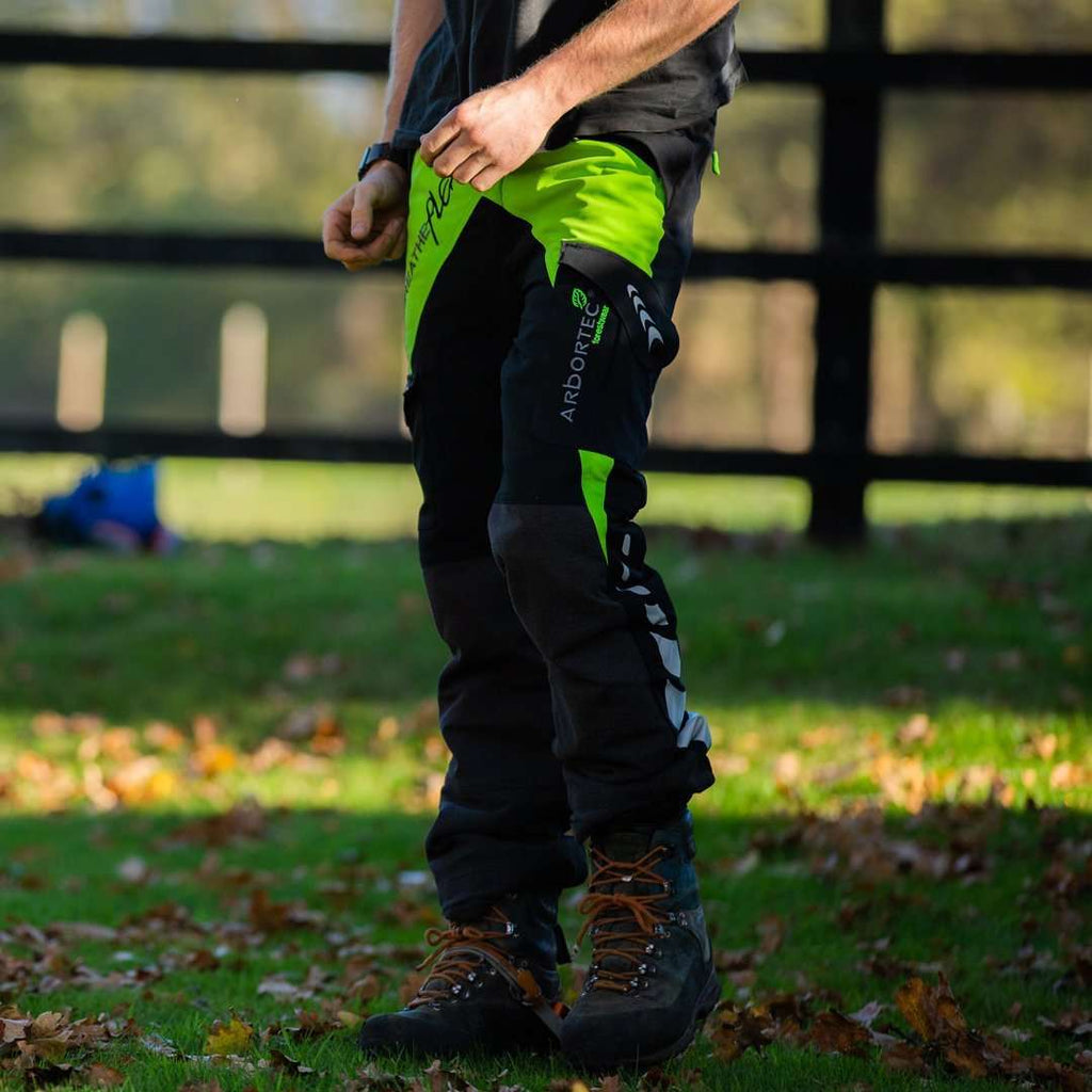 AT4010/AT4020/AT4030 Breatheflex Chainsaw Pants Design A Class 1/2/3 - Lime - Arbortec US