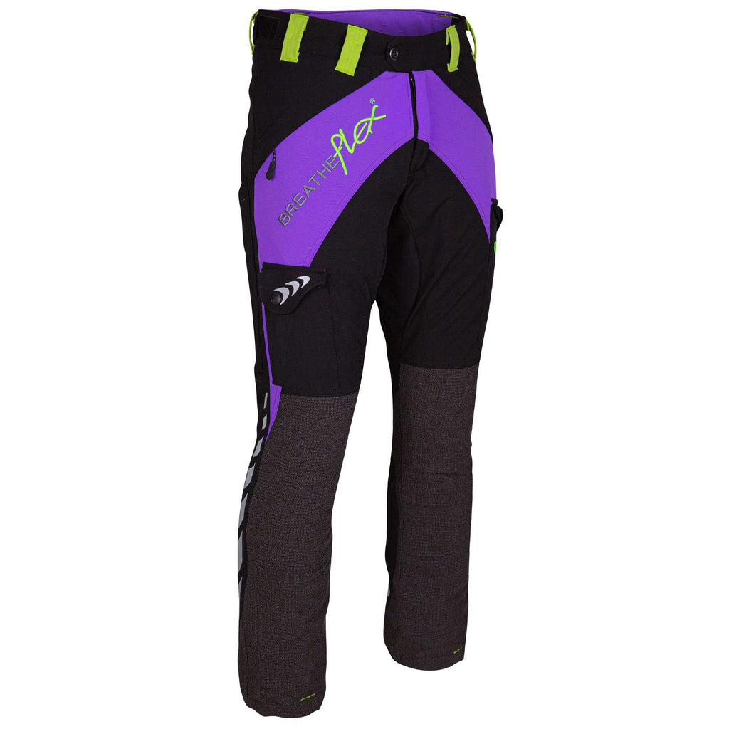 AT4010(F) Breatheflex Chainsaw Pants Female Design A Class 1 - Purple - Arbortec US