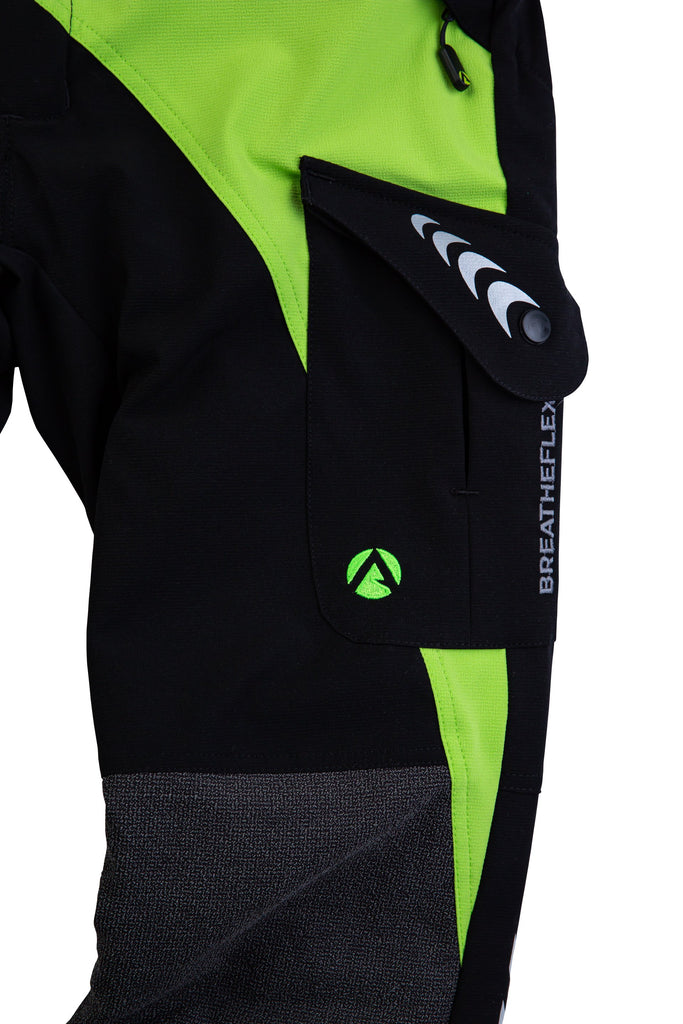 AT4010(US) Breatheflex Chainsaw Pants US Lime/Black - Arbortec US