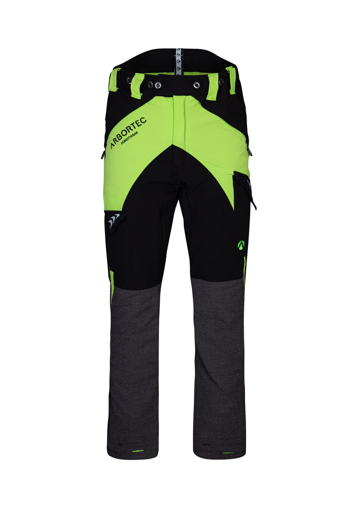 AT4010(US) Breatheflex Chainsaw Pants US Lime/Black - Arbortec US