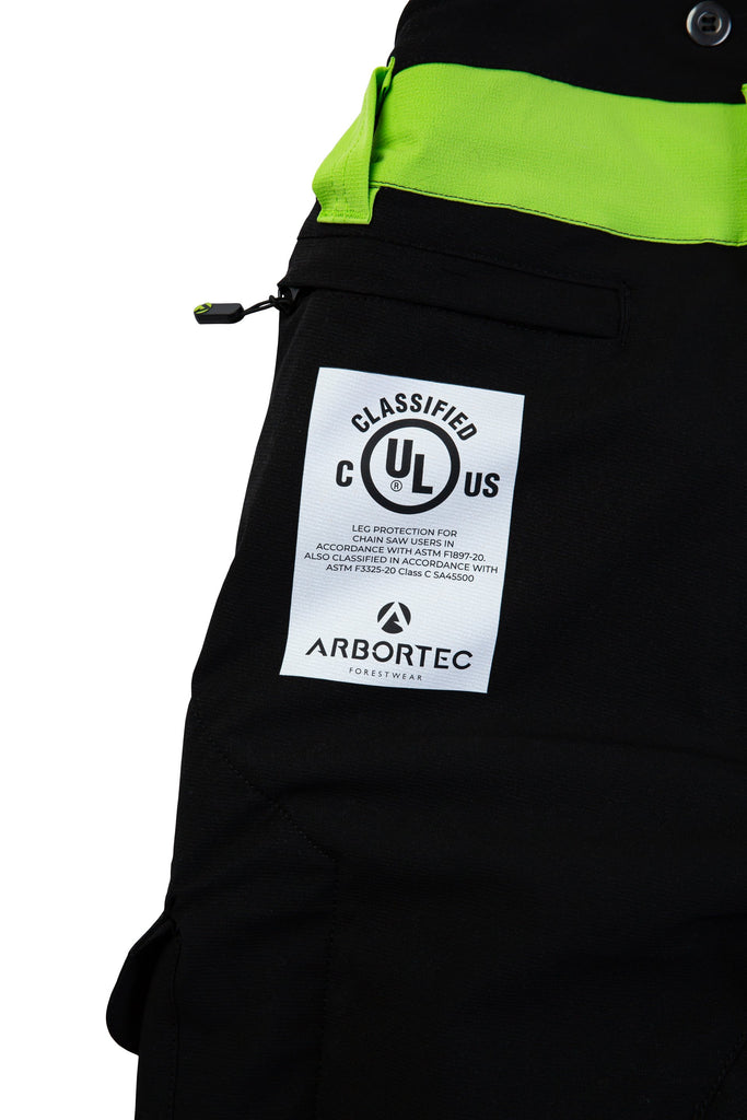 AT4010(US) Breatheflex Chainsaw Pants US Lime/Black - Arbortec US