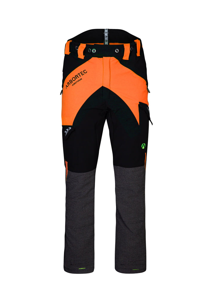 AT4010(US) Breatheflex Chainsaw Pants US Orange/Black - Arbortec US