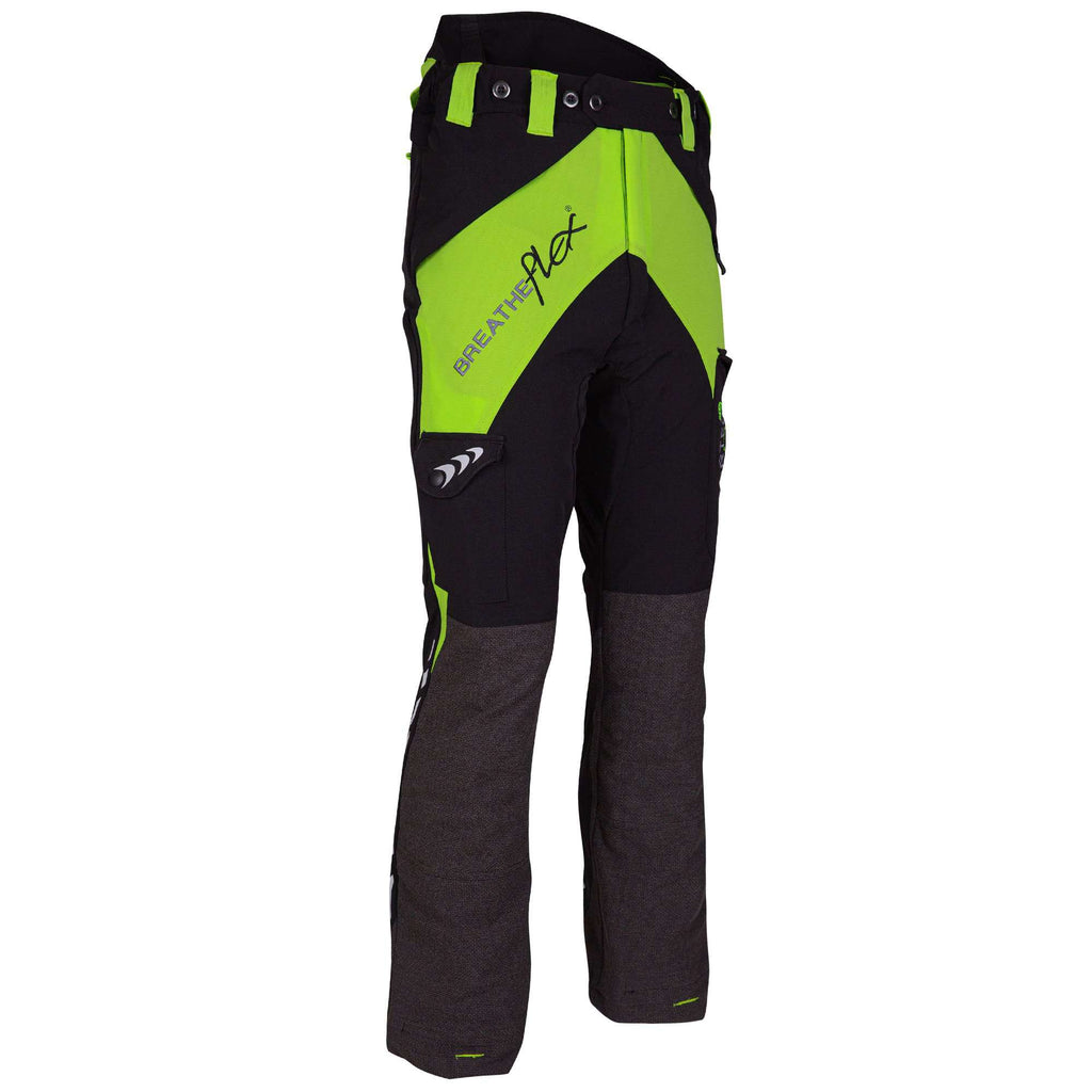 AT4015 Breatheflex Chainsaw Pants Design A Plus Class 1 - Lime - Arbortec US