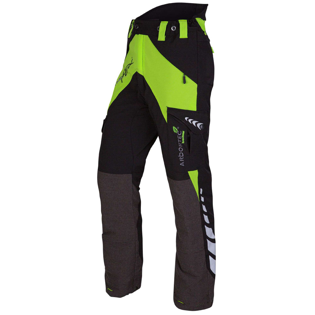 AT4015 Breatheflex Chainsaw Pants Design A Plus Class 1 - Lime - Arbortec US