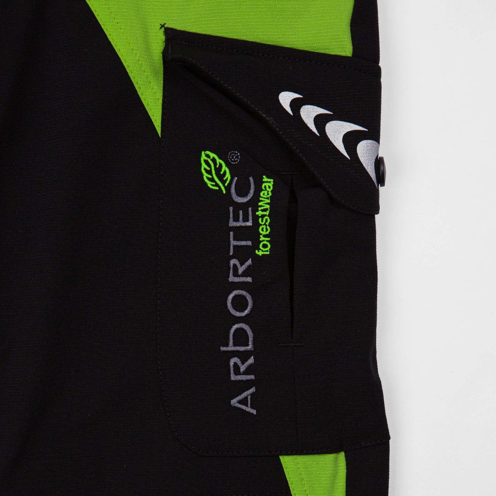 AT4015 Breatheflex Chainsaw Pants Design A Plus Class 1 - Lime - Arbortec US