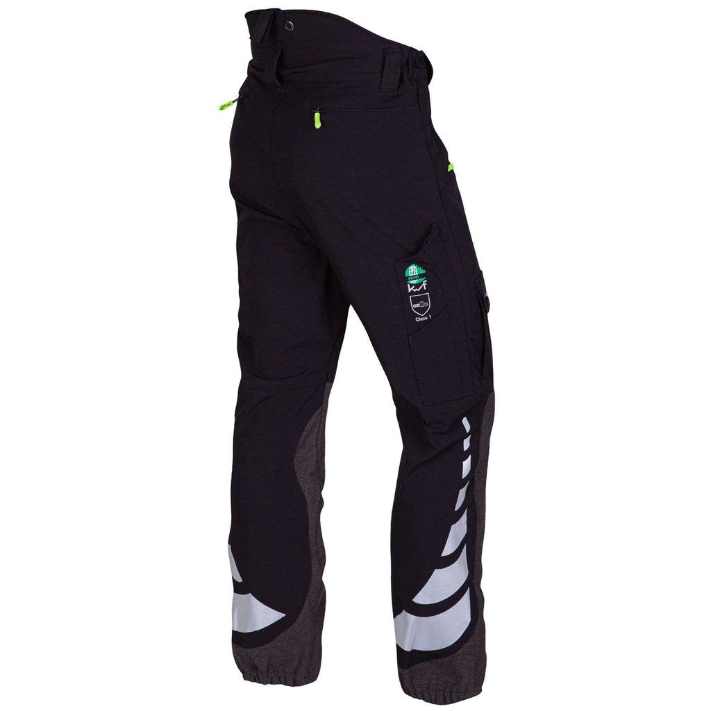 AT4050 Breatheflex Chainsaw Pants Design C Class 1 - Black - Arbortec US