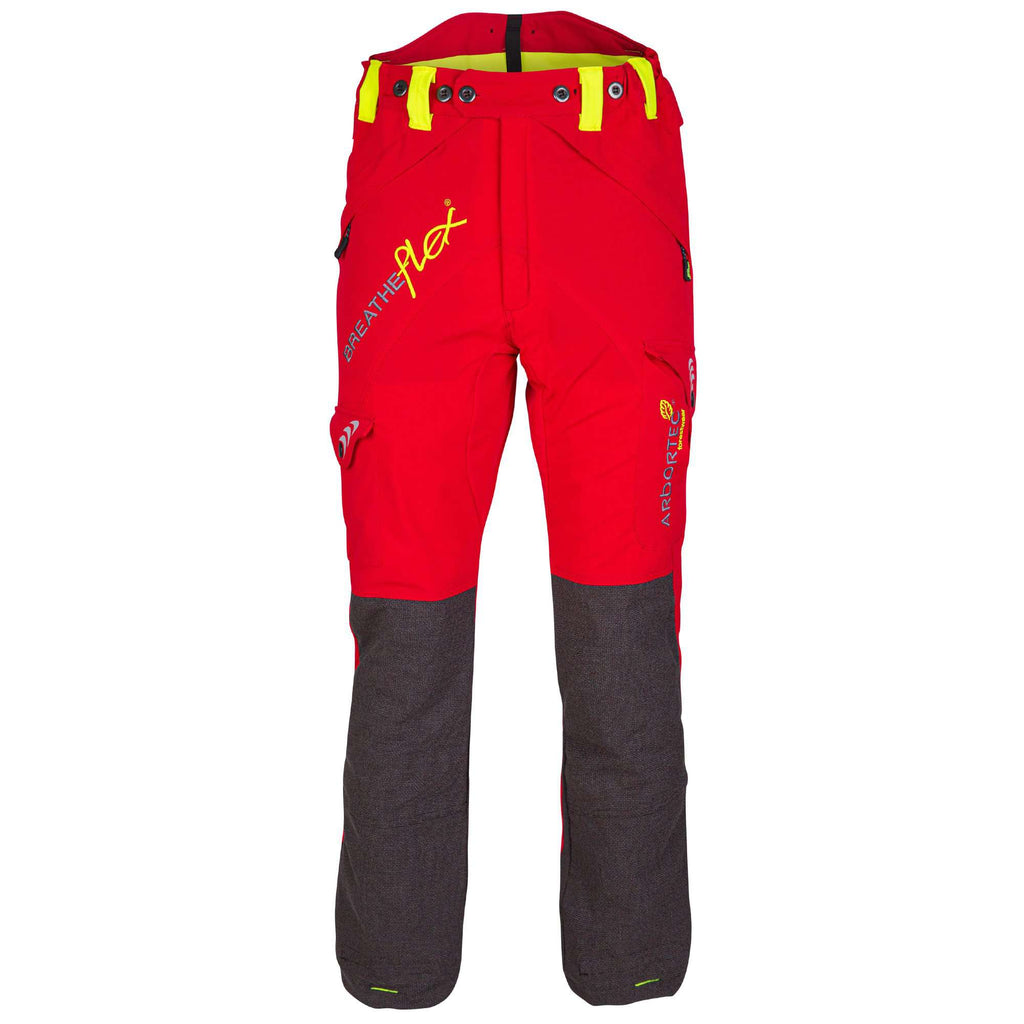 AT4050 Breatheflex Chainsaw Pants Design C Class 1 - Red - Arbortec US