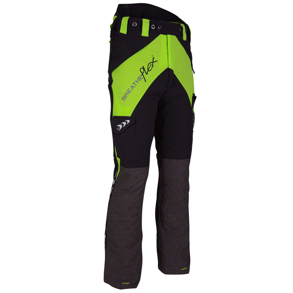 AT4050/AT4040/AT4035 Breatheflex Chainsaw Pants Design C Class 1/2/3 - Lime - Arbortec US