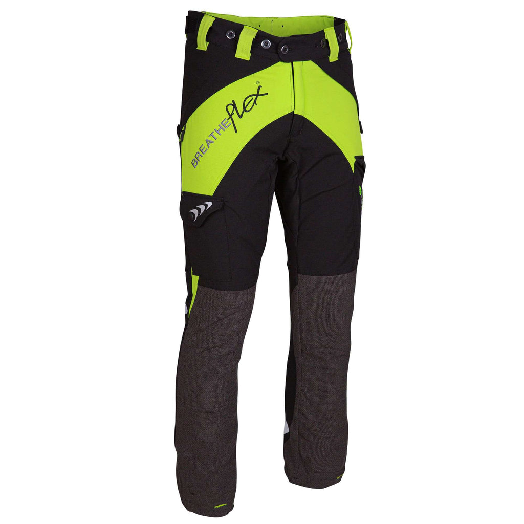 AT4050(F) Breatheflex Chainsaw Pants Female Design C Class 1 - Lime - Arbortec US