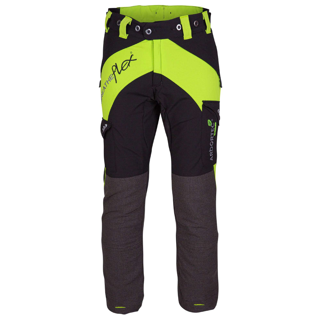 AT4050(F) Breatheflex Chainsaw Pants Female Design C Class 1 - Lime - Arbortec US