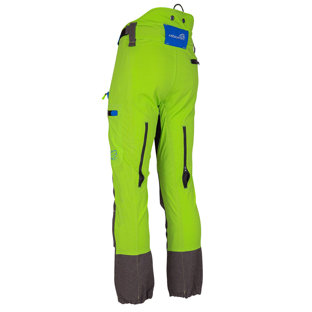 AT4060 Breatheflex Pro Chainsaw Pants Design A Class 1 - Lime - Arbortec US