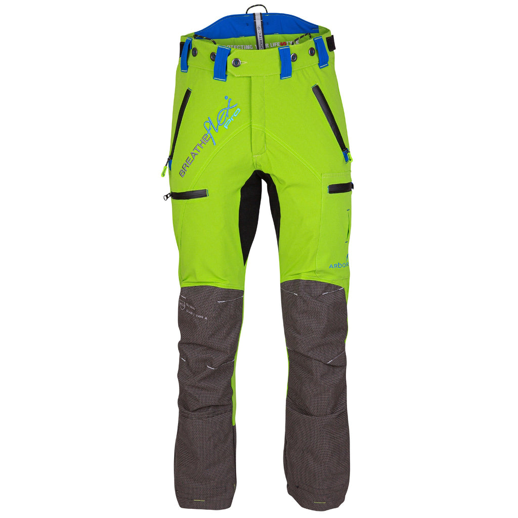 AT4060 Breatheflex Pro Chainsaw Pants Design A Class 1 - Lime - Arbortec US