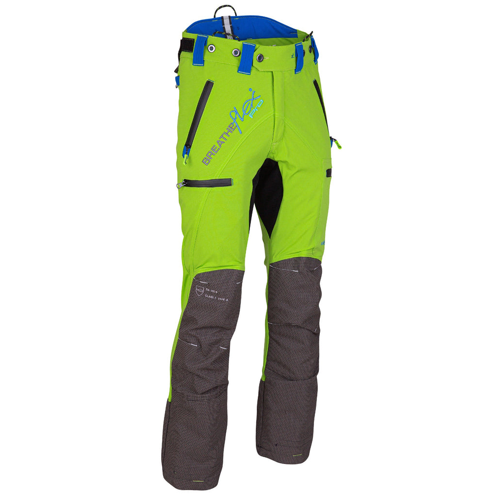 AT4060 Breatheflex Pro Chainsaw Pants Design A Class 1 - Lime - Arbortec US