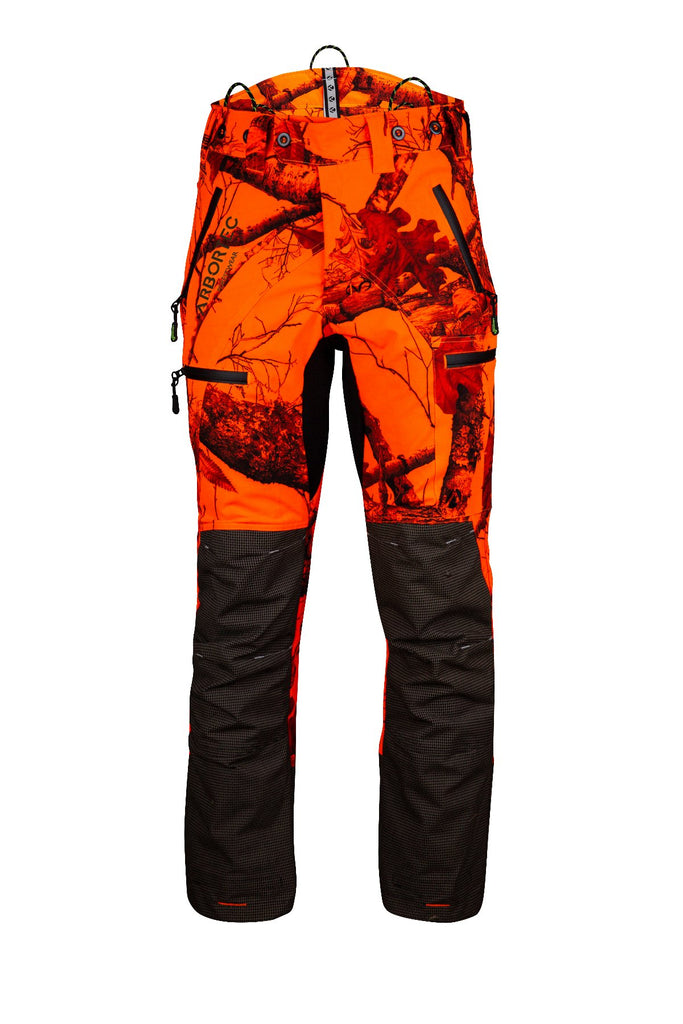 AT4060 UL - Breatheflex Pro Realtree Chainsaw Pants Design A/Class 1 - Orange - Arbortec US
