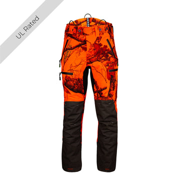 AT4060 UL - Breatheflex Pro Realtree Chainsaw Pants Design A/Class 1 - Orange - Arbortec US