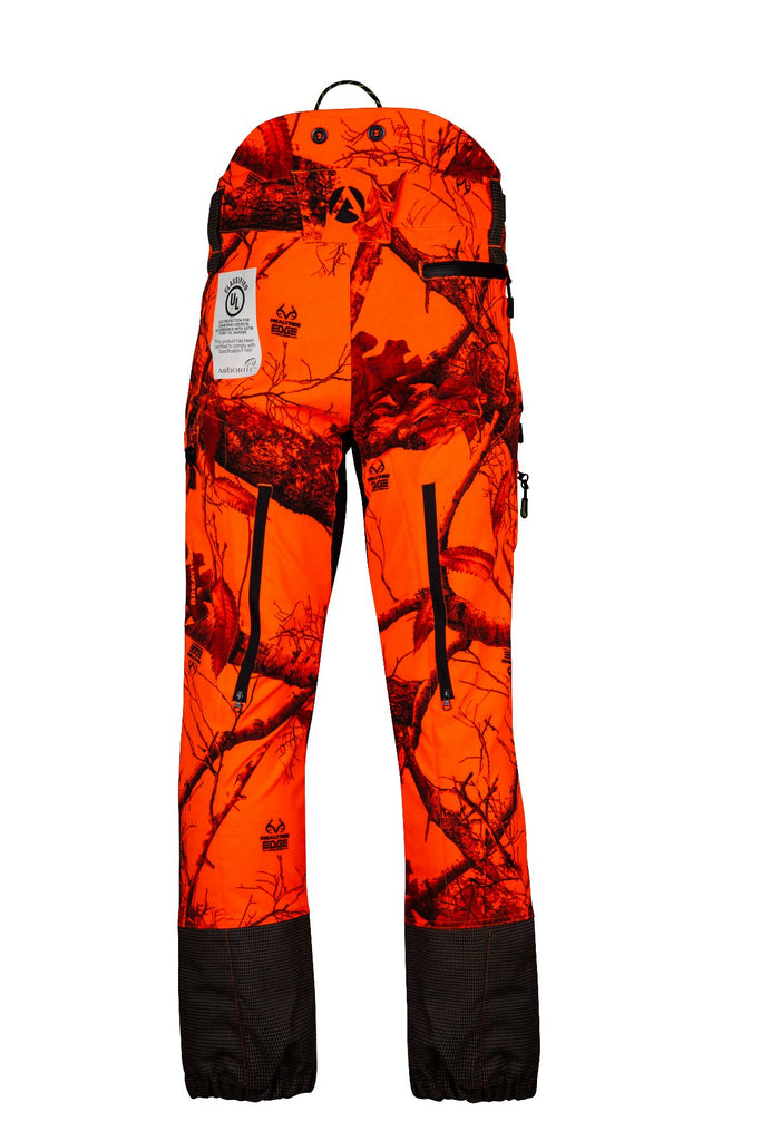 AT4060 UL - Breatheflex Pro Realtree Chainsaw Pants Design A/Class 1 - Orange - Arbortec US