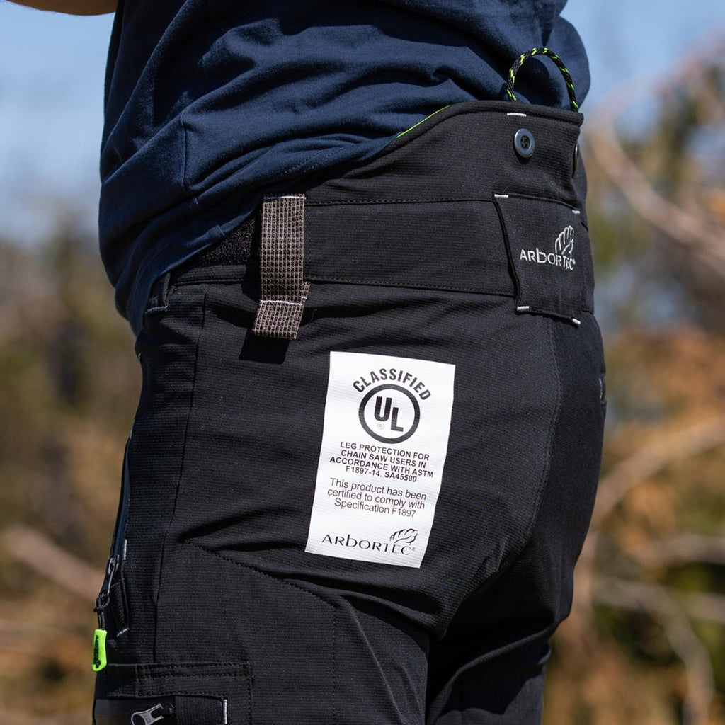 AT4060(US) Breatheflex Chainsaw Pants UL Rated - Black - Arbortec US