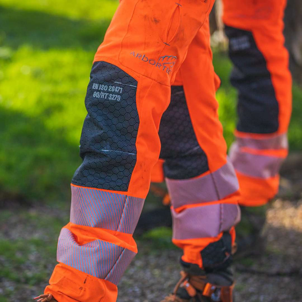 AT4060(US) Breatheflex Pro Chainsaw Pants UL Rated - Hi-Viz Orange - Arbortec US