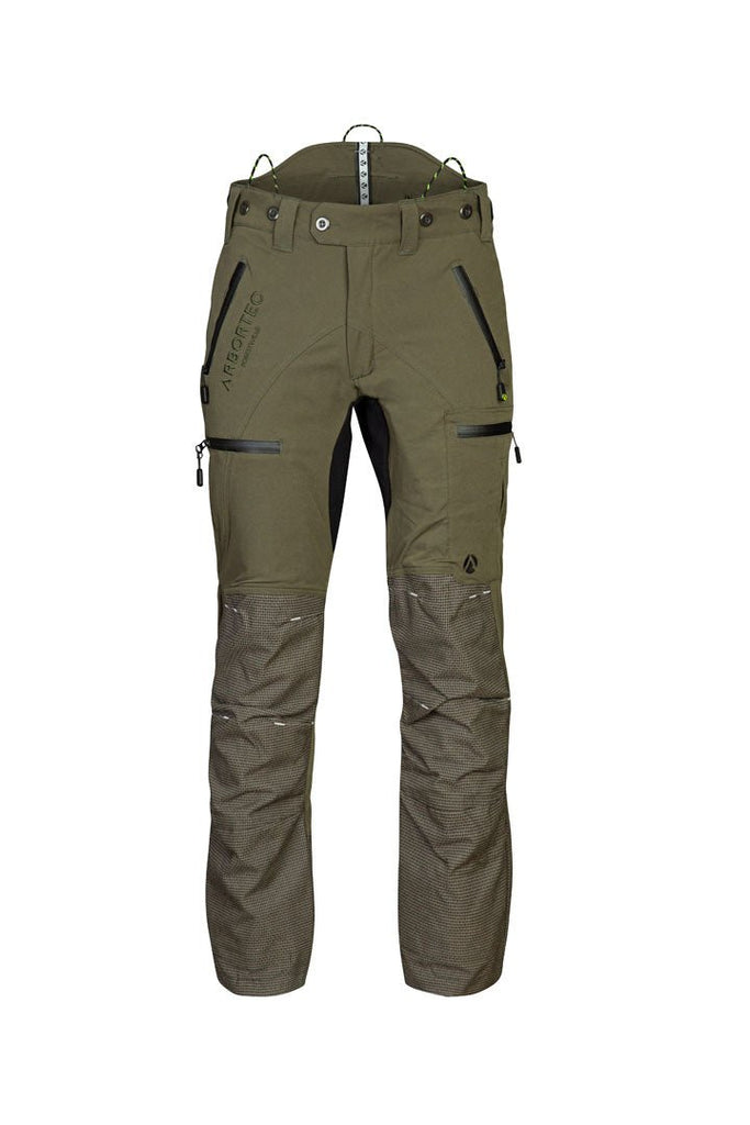 AT4060(US) Breatheflex Pro Chainsaw Pants UL Rated - Olive - Arbortec US