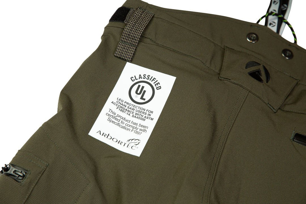 AT4060(US) Breatheflex Pro Chainsaw Pants UL Rated - Olive - Arbortec US