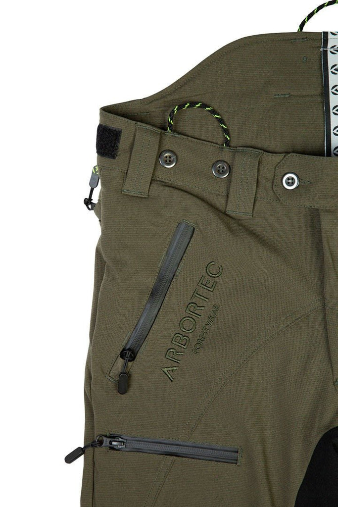 AT4060(US) Breatheflex Pro Chainsaw Pants UL Rated - Olive - Arbortec US