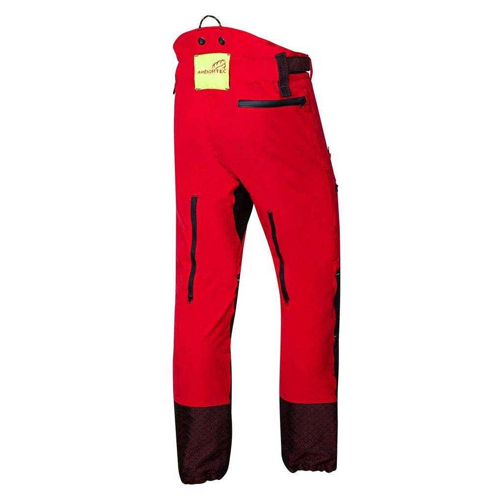 AT4061 Freestyle Chainsaw Pants Design A Class 1 - Red - Arbortec US