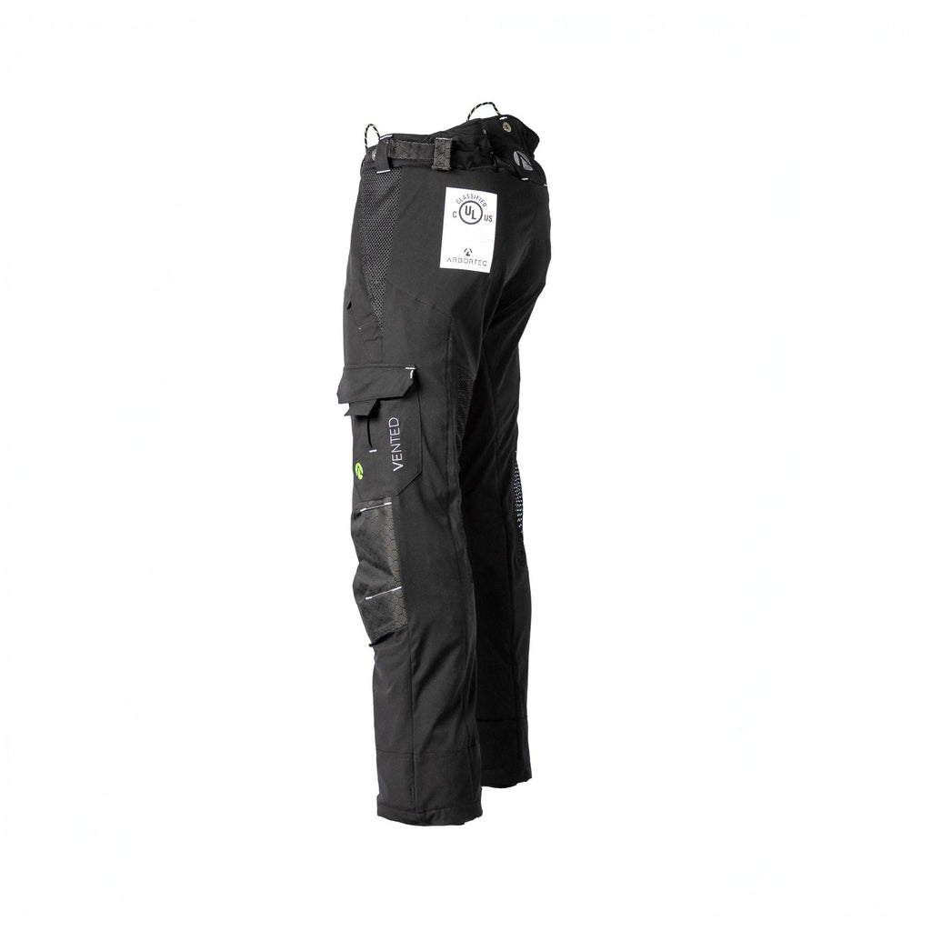 AT4062(US) Arbortec Vented Chainsaw Pants Design C - Black - Arbortec US