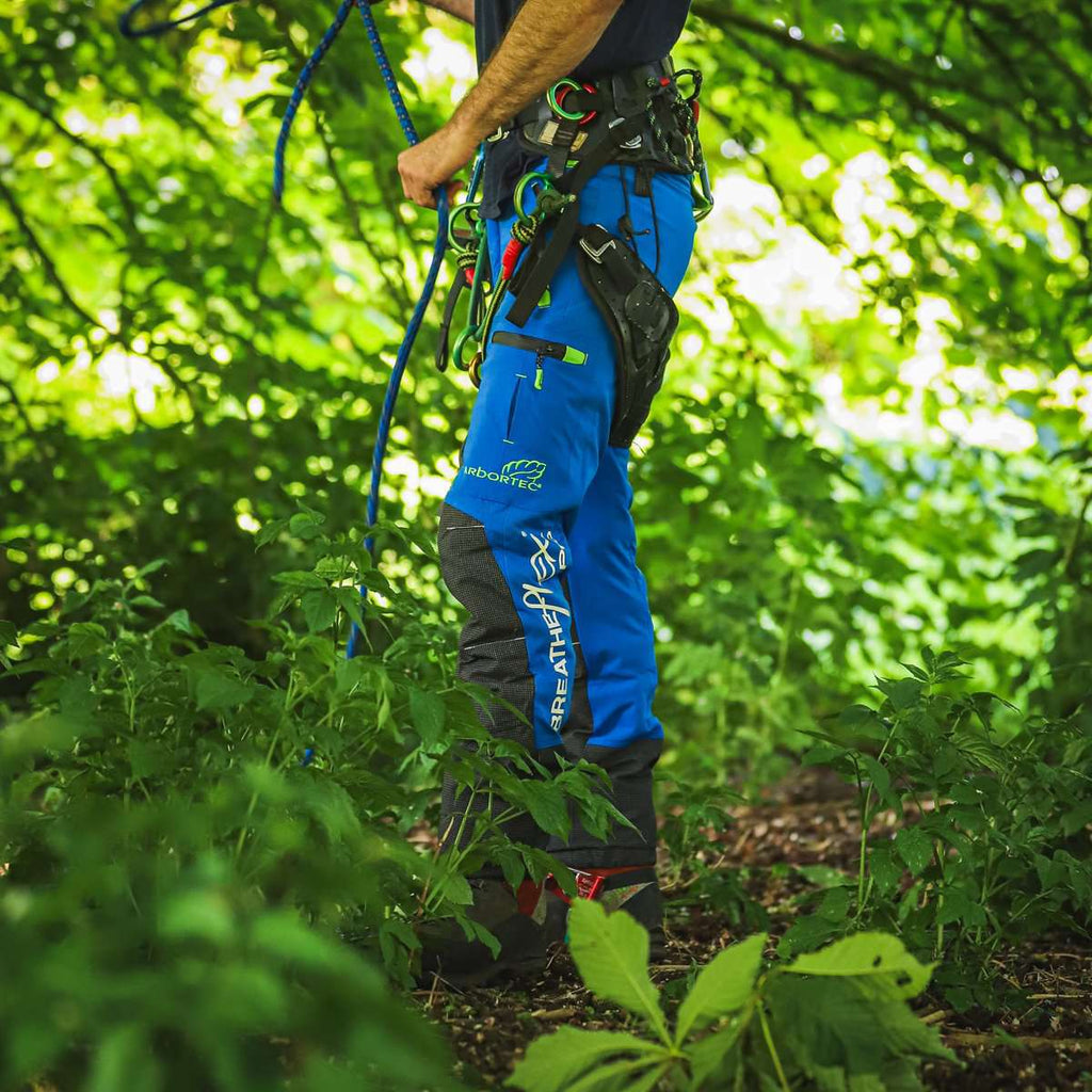 AT4070 Breatheflex Pro Chainsaw Pants Design C Class 1 - Blue - Arbortec US