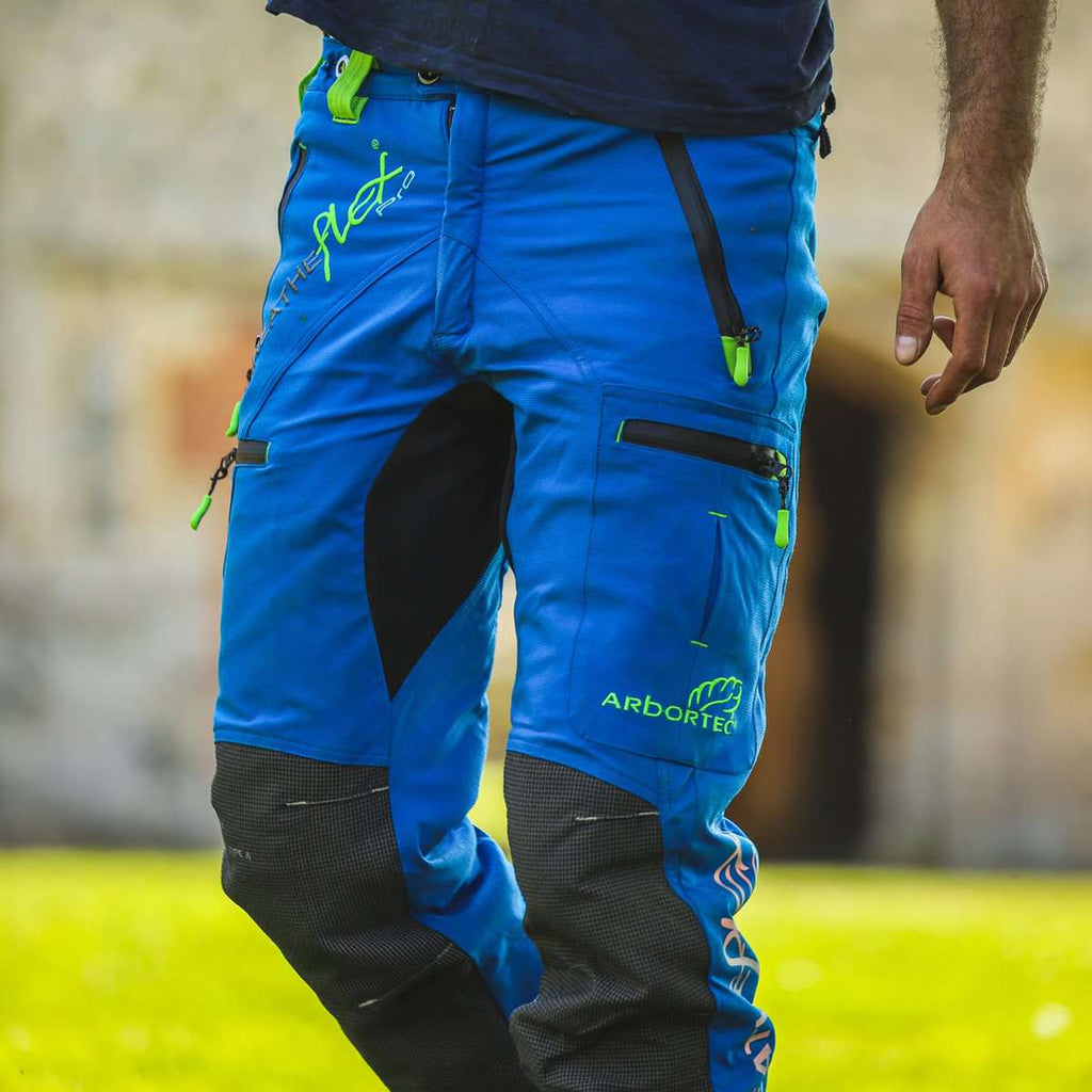 AT4070 Breatheflex Pro Chainsaw Pants Design C Class 1 - Blue - Arbortec US