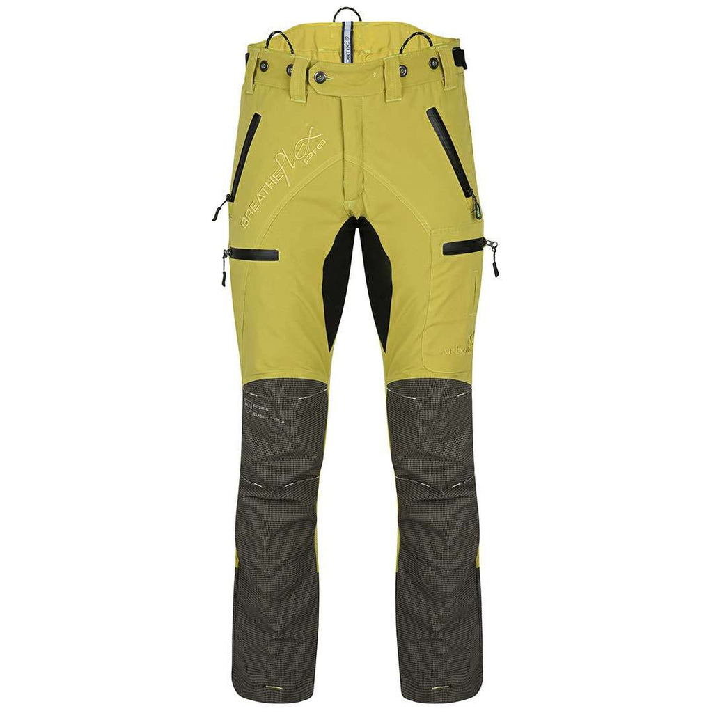 AT4070 Breatheflex Pro Chainsaw Pants Design C Class 1 - Citrine - Arbortec US