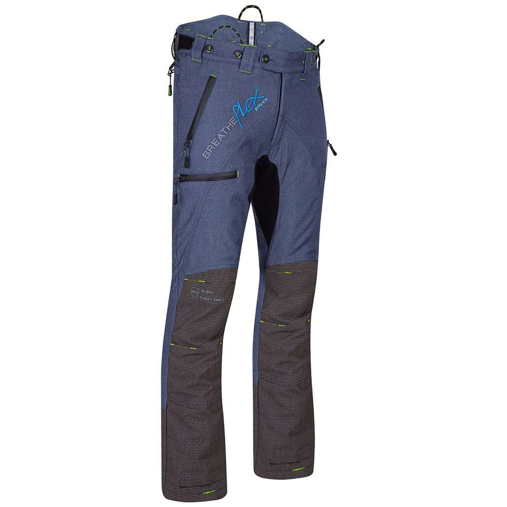 AT4070 Breatheflex Pro Chainsaw Pants Design C Class 1 - Denim Blue Legacy - Arbortec US