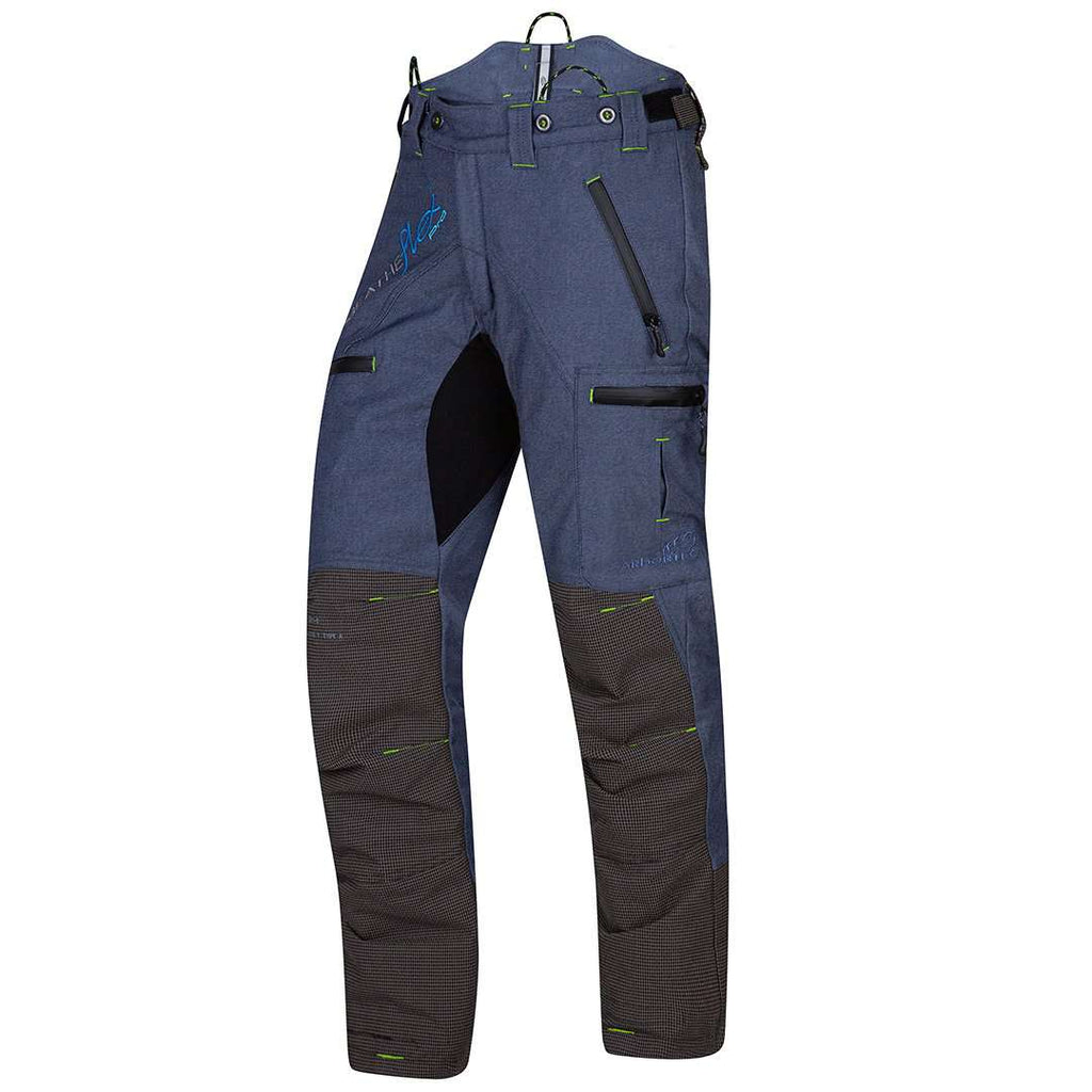 AT4070 Breatheflex Pro Chainsaw Pants Design C Class 1 - Denim Blue Legacy - Arbortec US