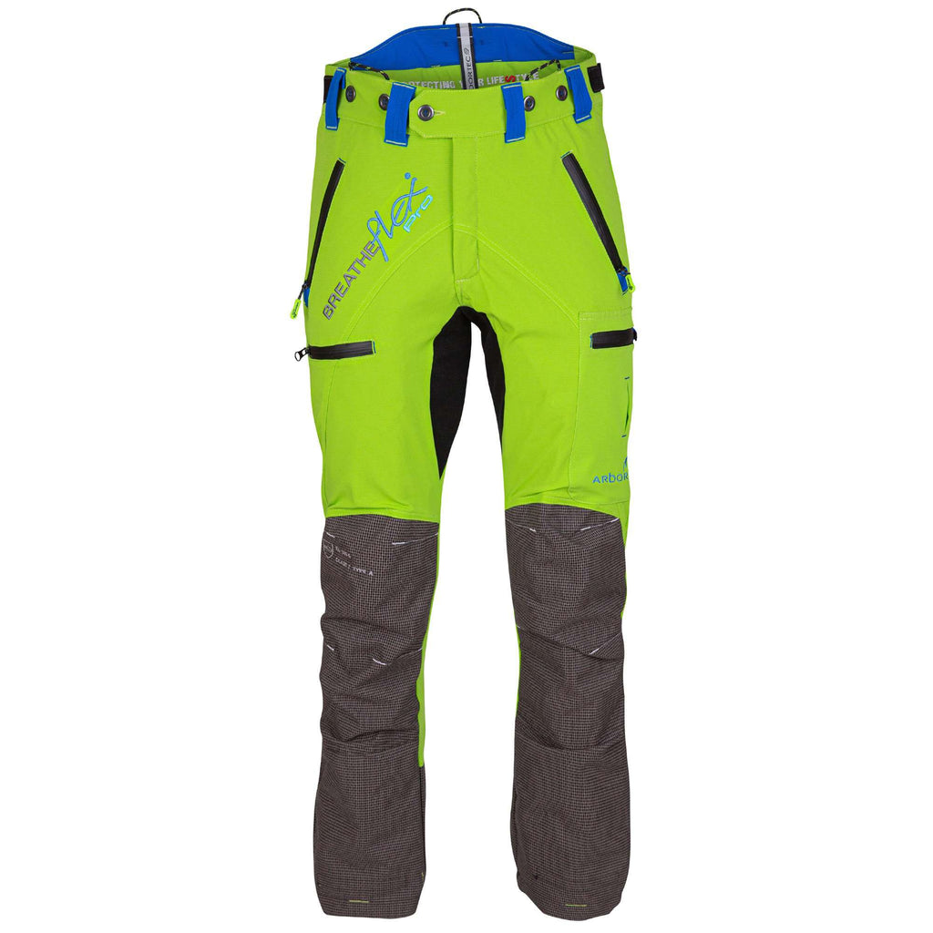 AT4070 Breatheflex Pro Chainsaw Pants Design C Class 1 - Lime - Arbortec US