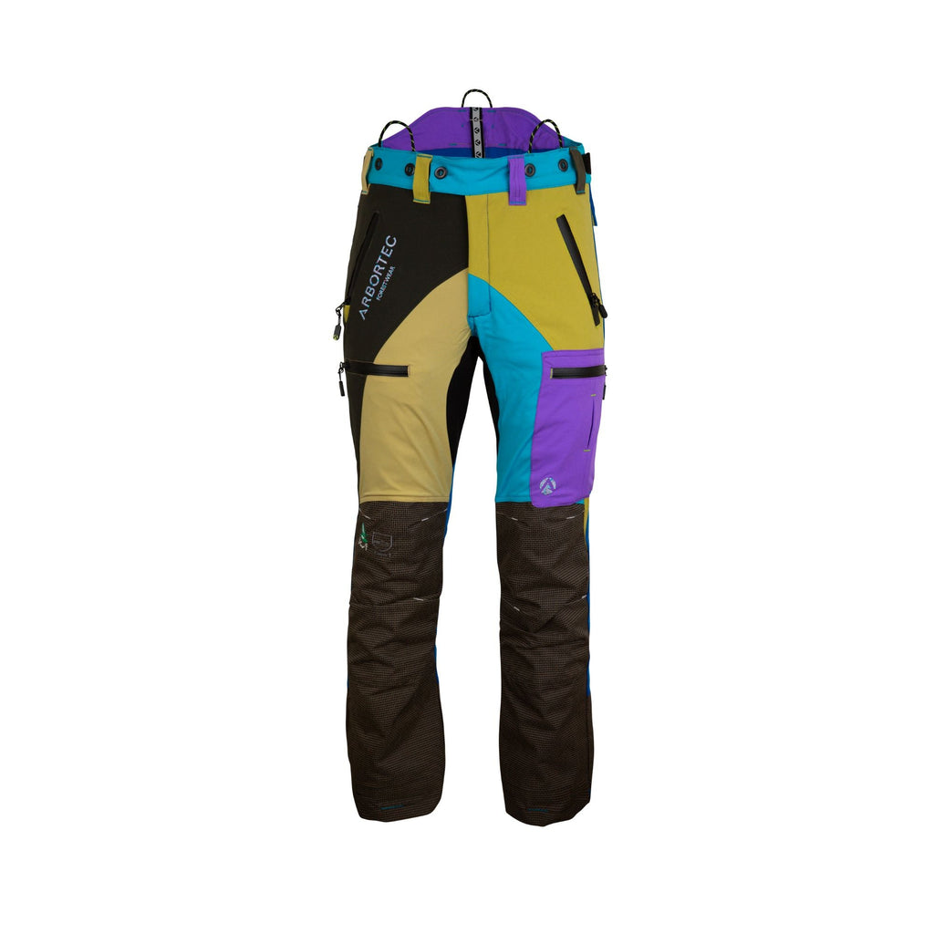 AT4070 Breatheflex Pro Chainsaw Pants Design C Class 1 - Pastel Multi - Color - Arbortec US