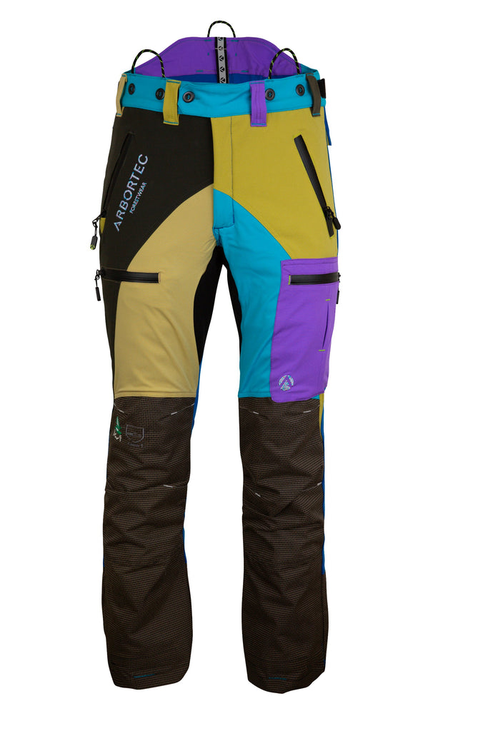 AT4070 Breatheflex Pro Chainsaw Pants Design C Class 1 - Pastel Multi-Color - Arbortec US