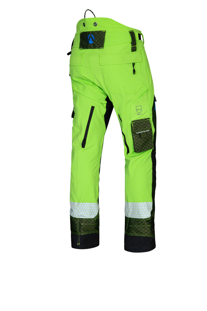 AT4080 - Arbortec Deep Forest Chainsaw Pants Design A/Class 1 - Lime - Arbortec US