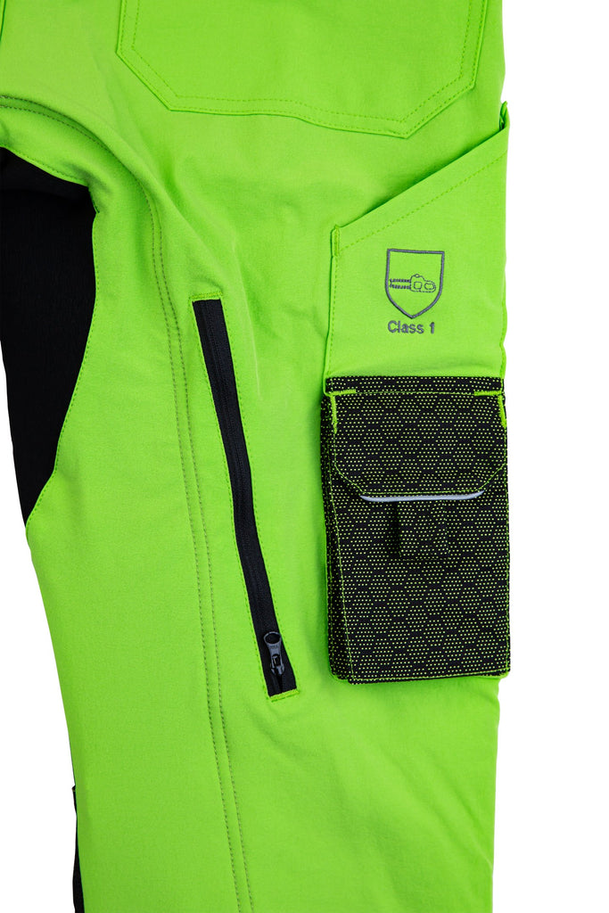 AT4080 - Arbortec Deep Forest Chainsaw Pants Design A/Class 1 - Lime - Arbortec US