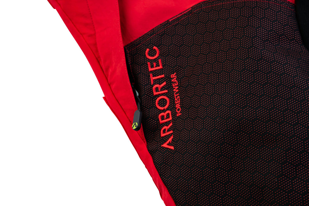 AT4080 - Arbortec Deep Forest Chainsaw Pants Design A/Class 1 - Red - Arbortec US