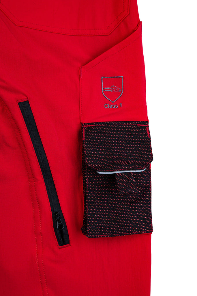 AT4080 - Arbortec Deep Forest Chainsaw Pants Design A/Class 1 - Red - Arbortec US