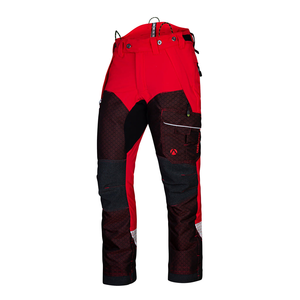 AT4080 - Arbortec Deep Forest Chainsaw Pants Design A/Class 1 - Red - Arbortec US