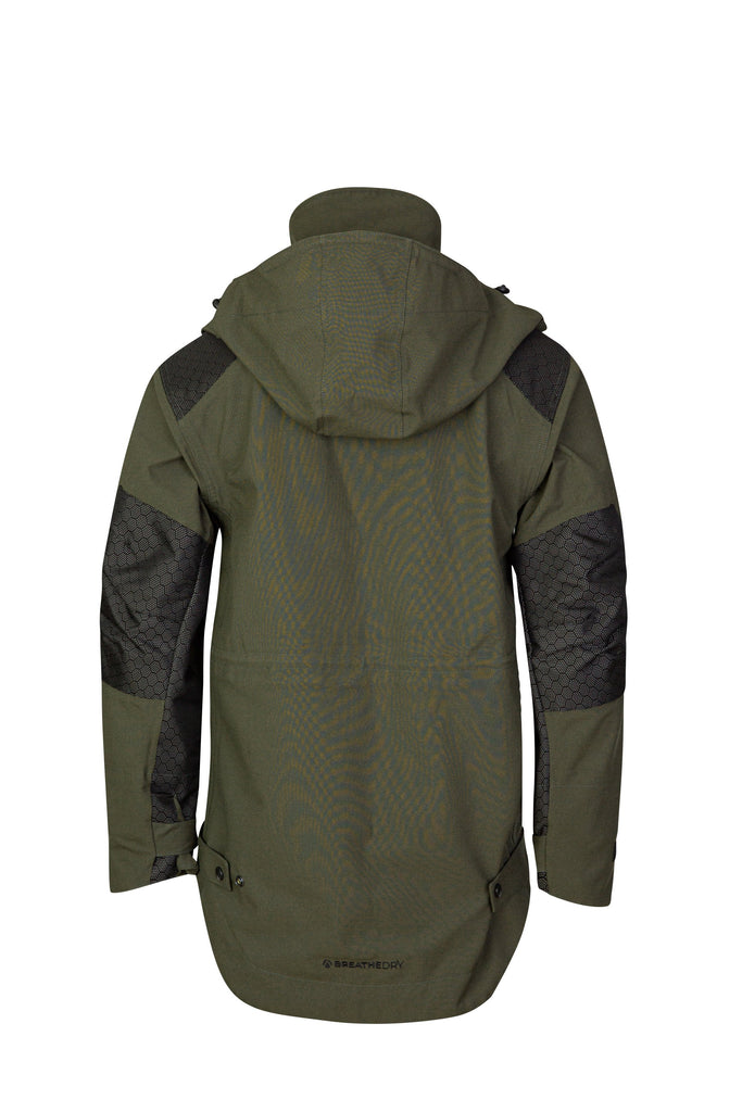 AT4460 - Heavy Duty Half Zip Breathedry® Rain Jacket - Olive - Arbortec US