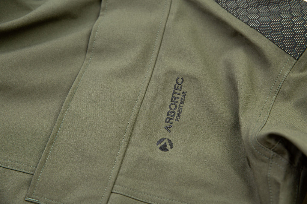 AT4460 - Heavy Duty Half Zip Breathedry® Rain Jacket - Olive - Arbortec US