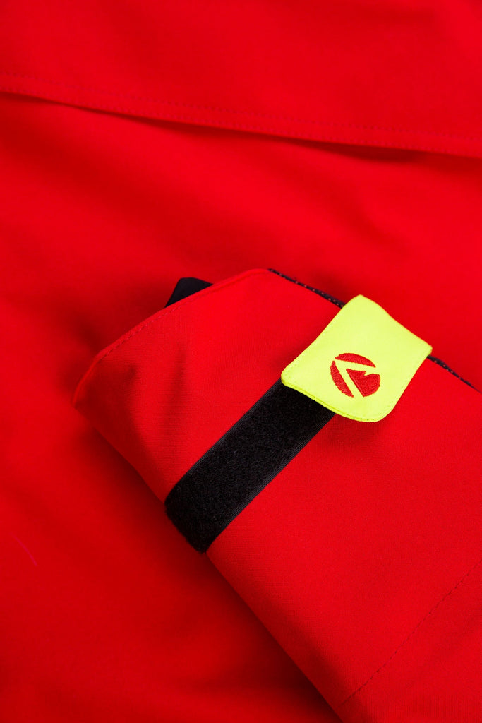 AT4460 - Heavy Duty Half Zip Breathedry® Rain Jacket - Red - Arbortec US