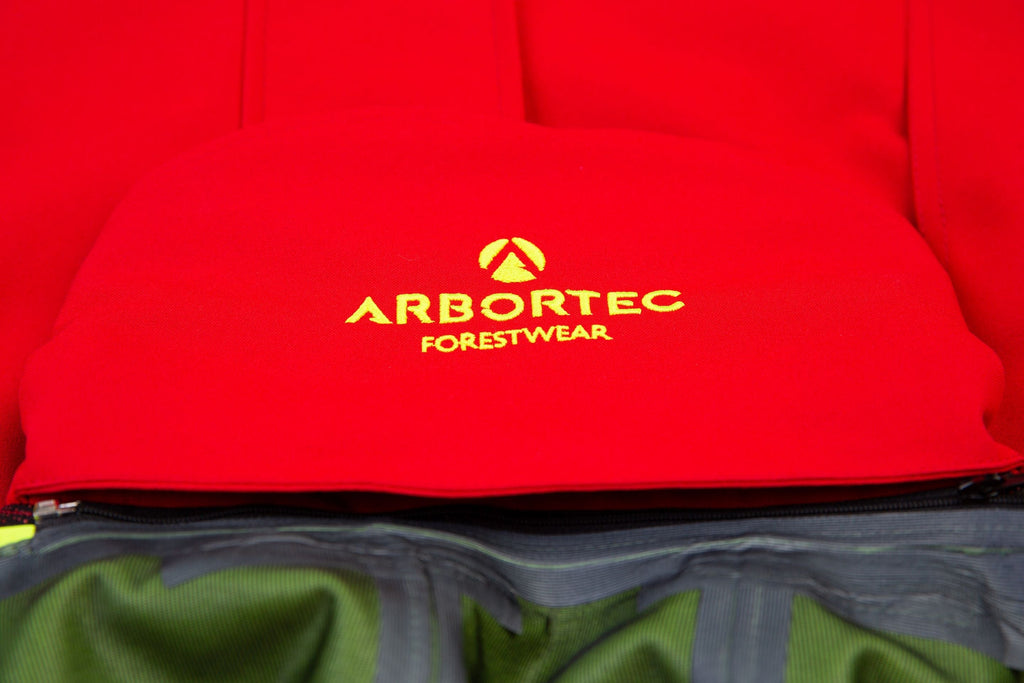 AT4460 - Heavy Duty Half Zip Breathedry® Rain Jacket - Red - Arbortec US